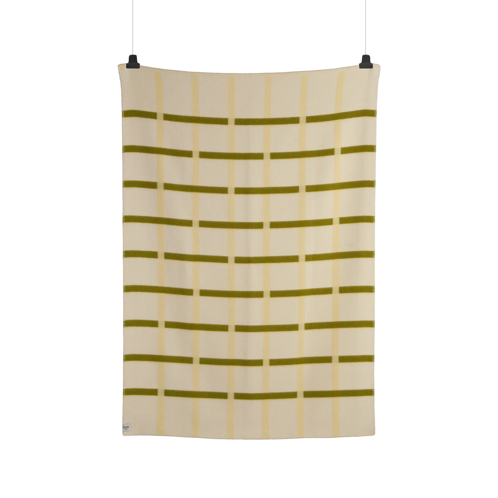 Plaid Knut 135x200 cm, Lime Røros Tweed