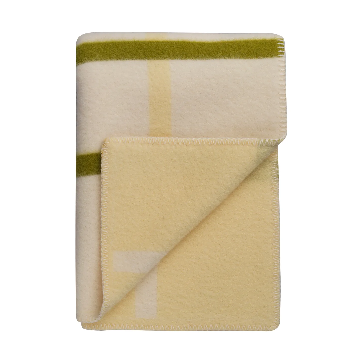 Plaid Knut 135x200 cm, Lime Røros Tweed