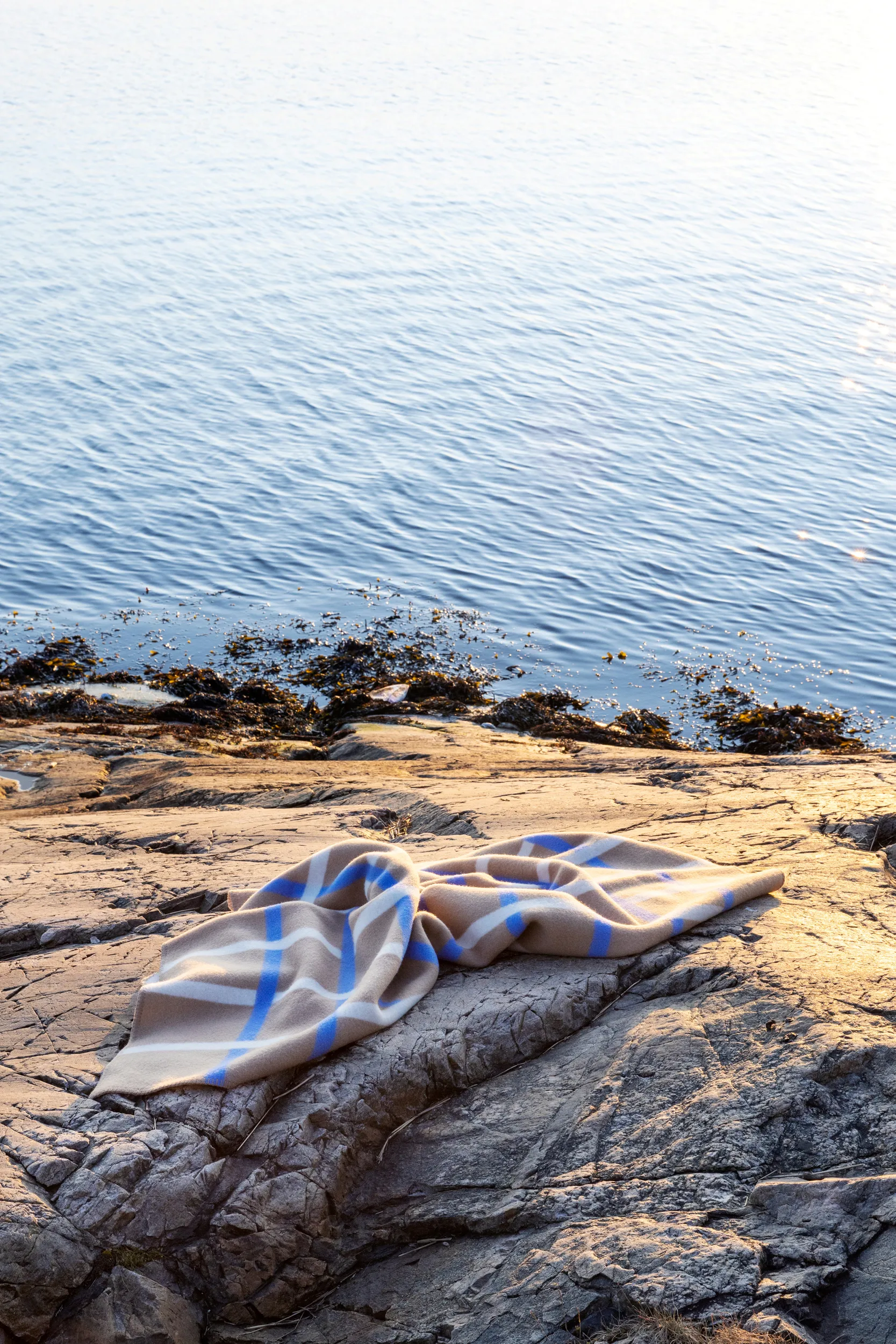 Plaid Knut 135x200 cm, Taupe Røros Tweed