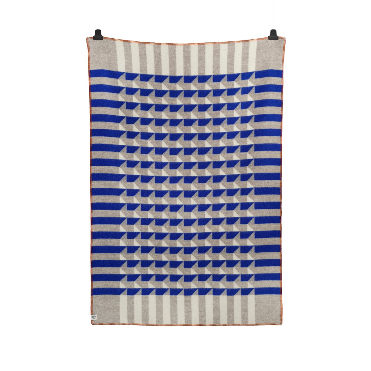Rros Tweed Plaid Kvam 135x200 cm Blue | Design Scandinave | Plaids & couvertures en laine | Bleu