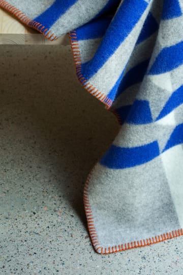 Plaid Kvam 135x200 cm - Blue - Røros Tweed