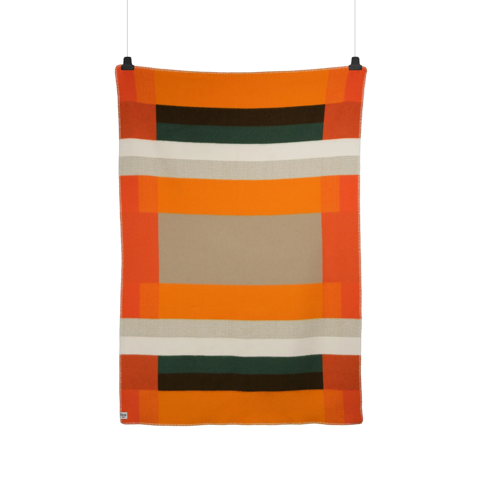 Plaid Mikkel 135x200 cm, Orange Røros Tweed