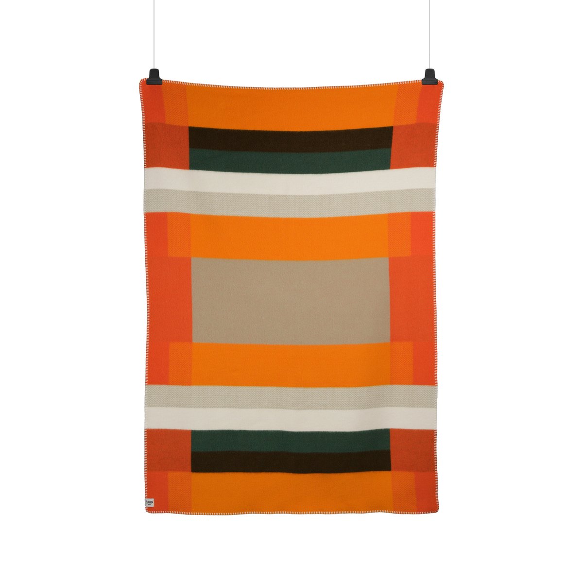 Roros Tweed Plaid Mikkel 135x200 cm Orange | Design Scandinave | Plaids & couvertures en laine | Orange