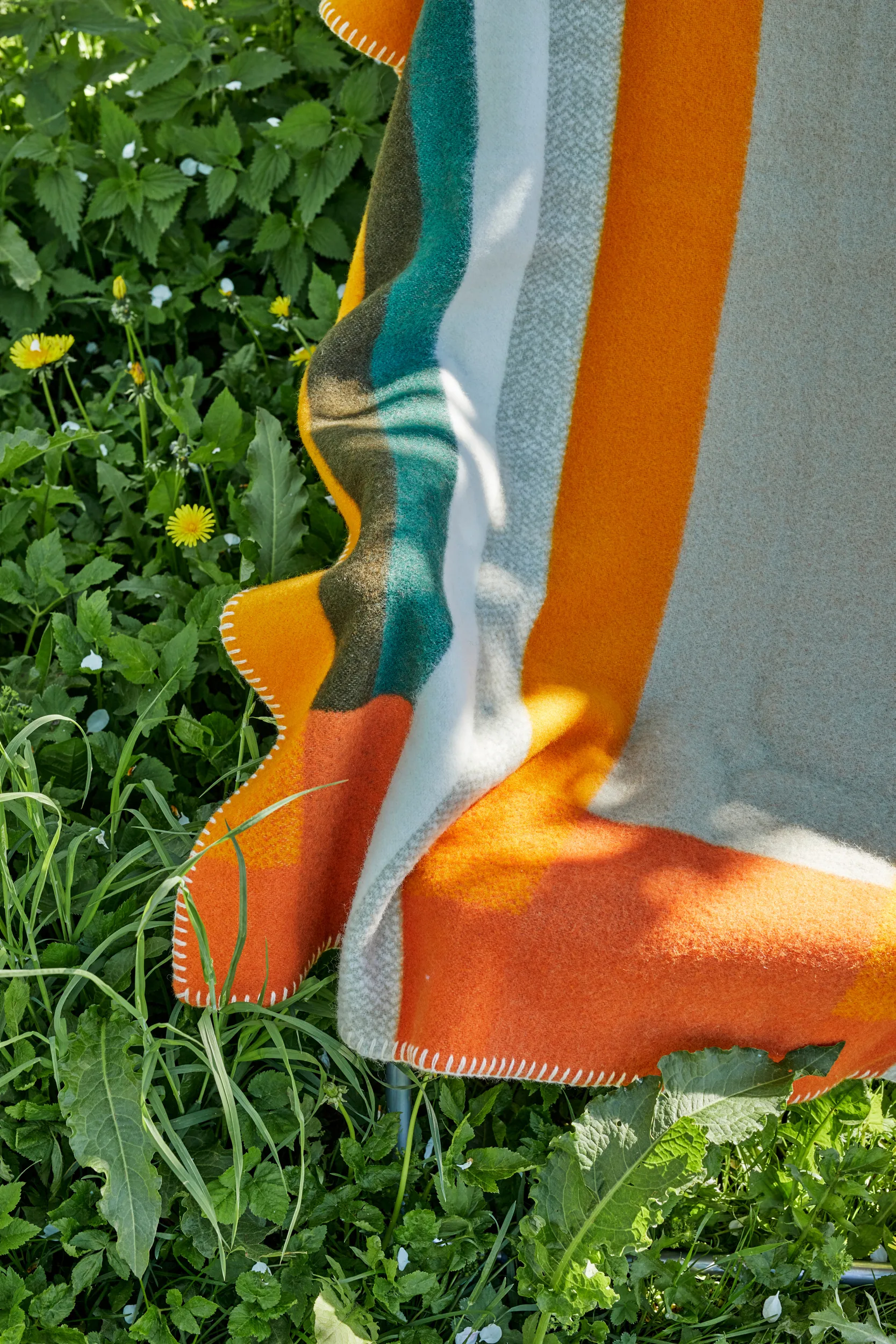 Plaid Mikkel 135x200 cm, Orange Røros Tweed