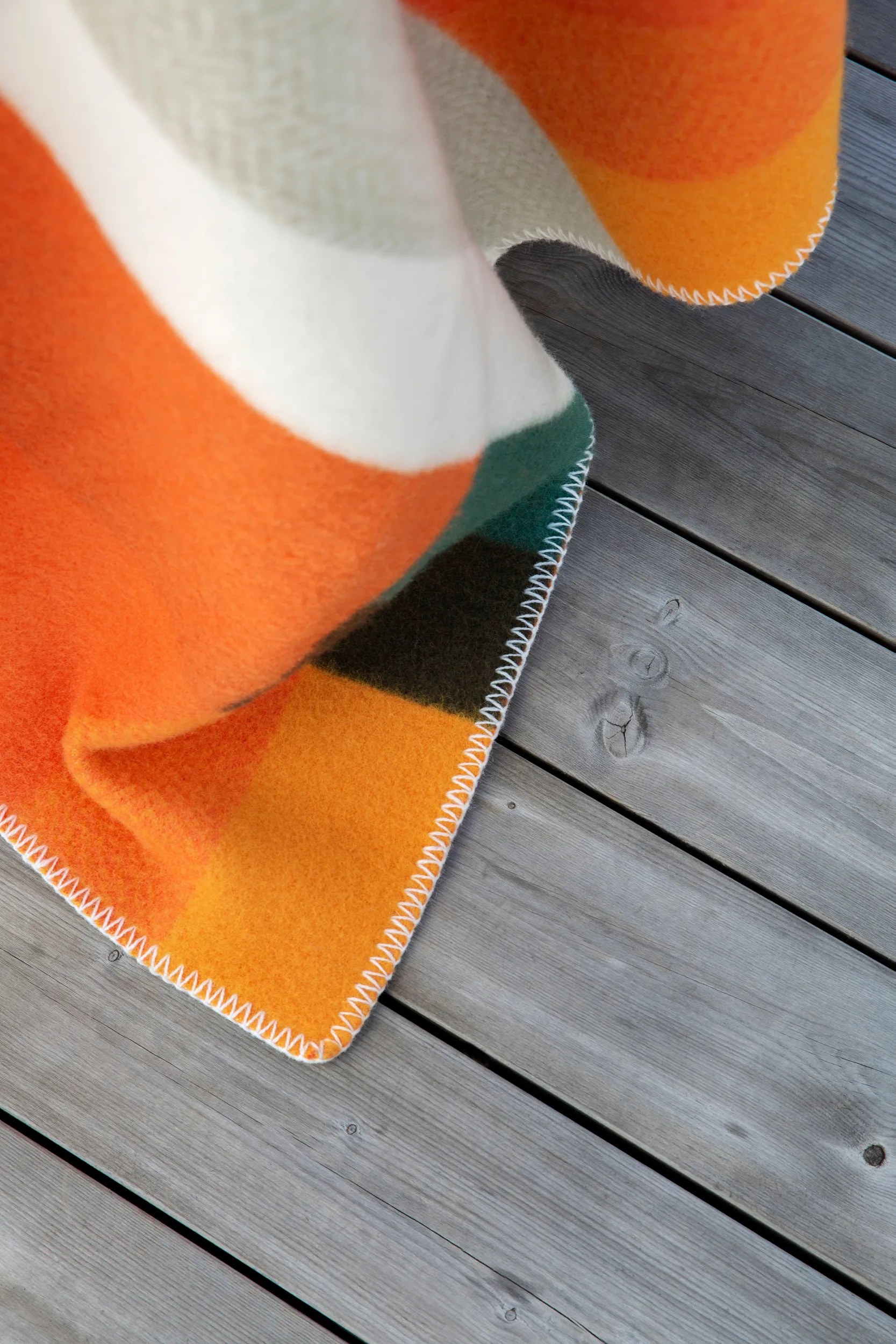 Plaid Mikkel 135x200 cm, Orange Røros Tweed