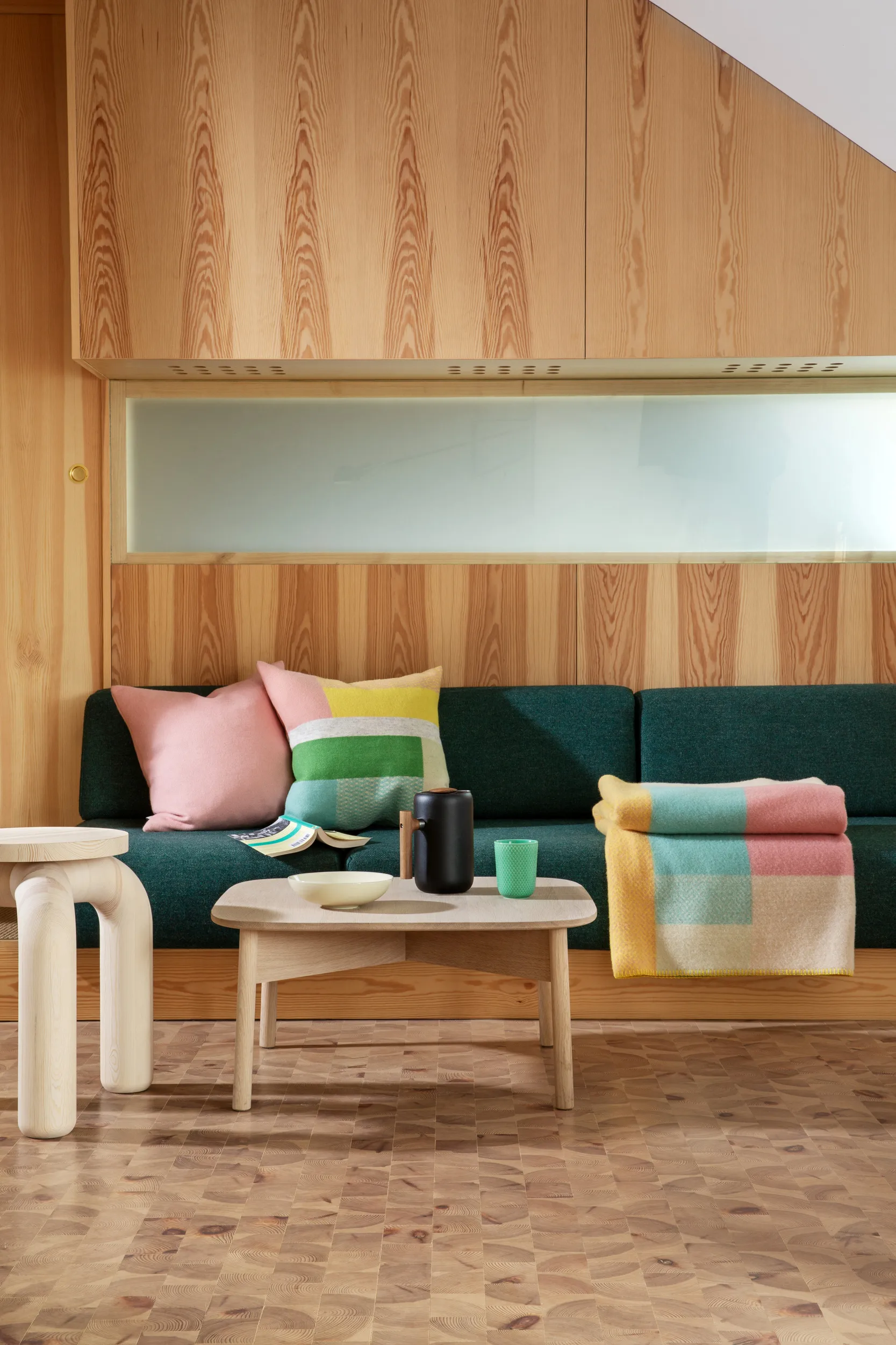 Plaid Mikkel 135x200 cm, Pastel Røros Tweed