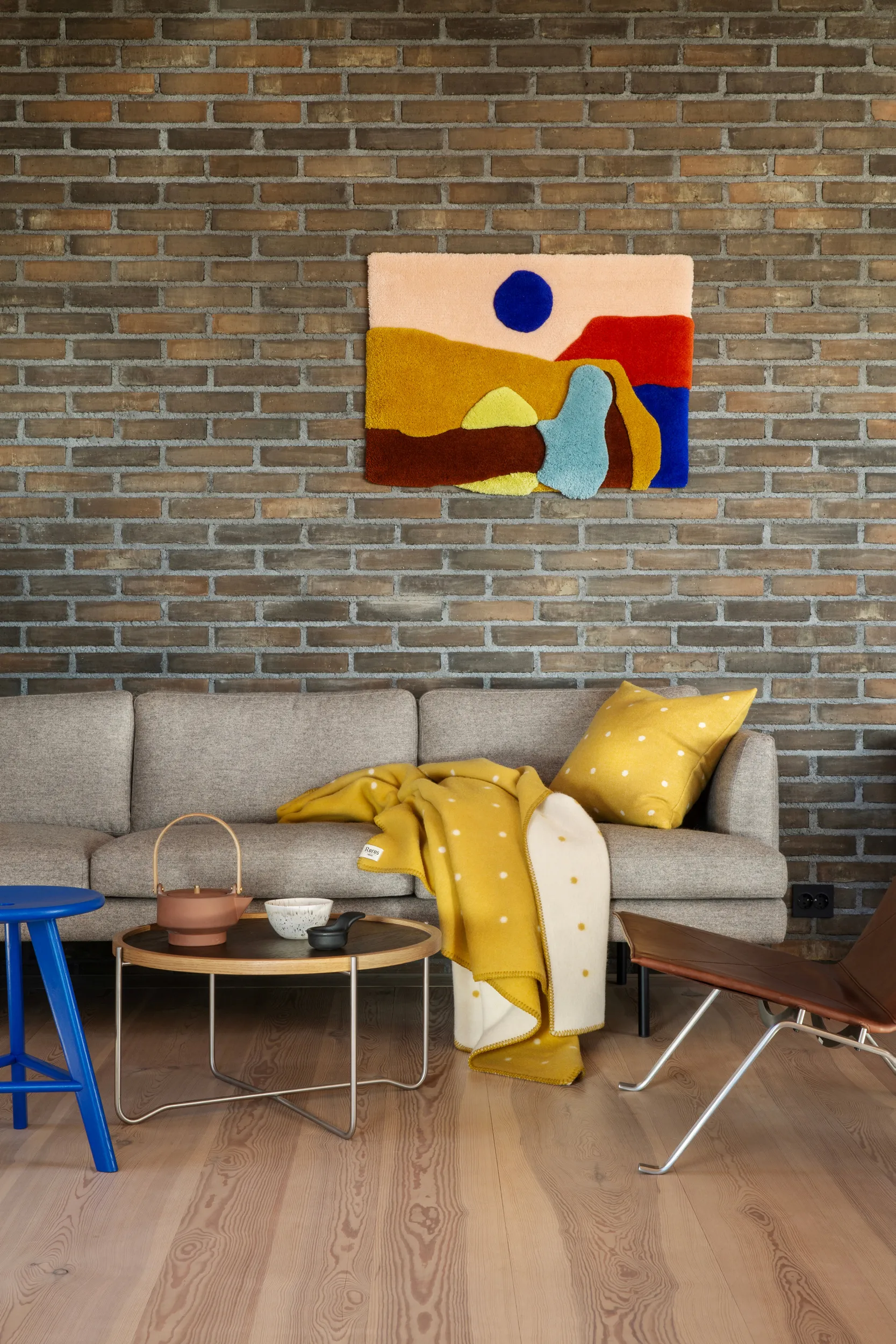 Plaid Pastille 135x200 cm, Sun yellow Røros Tweed