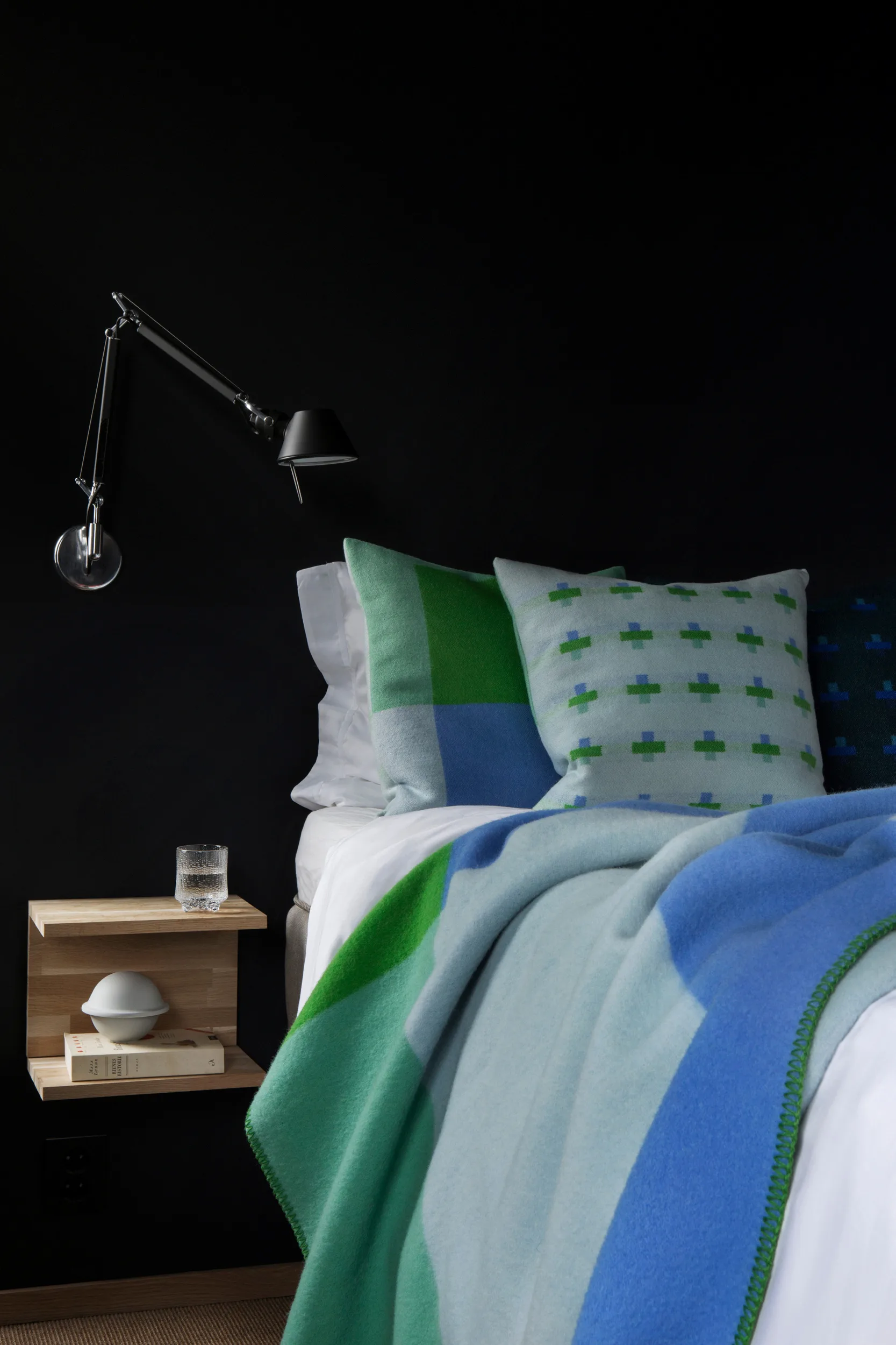 Plaid Syndin 135x200 cm, Glacier Røros Tweed