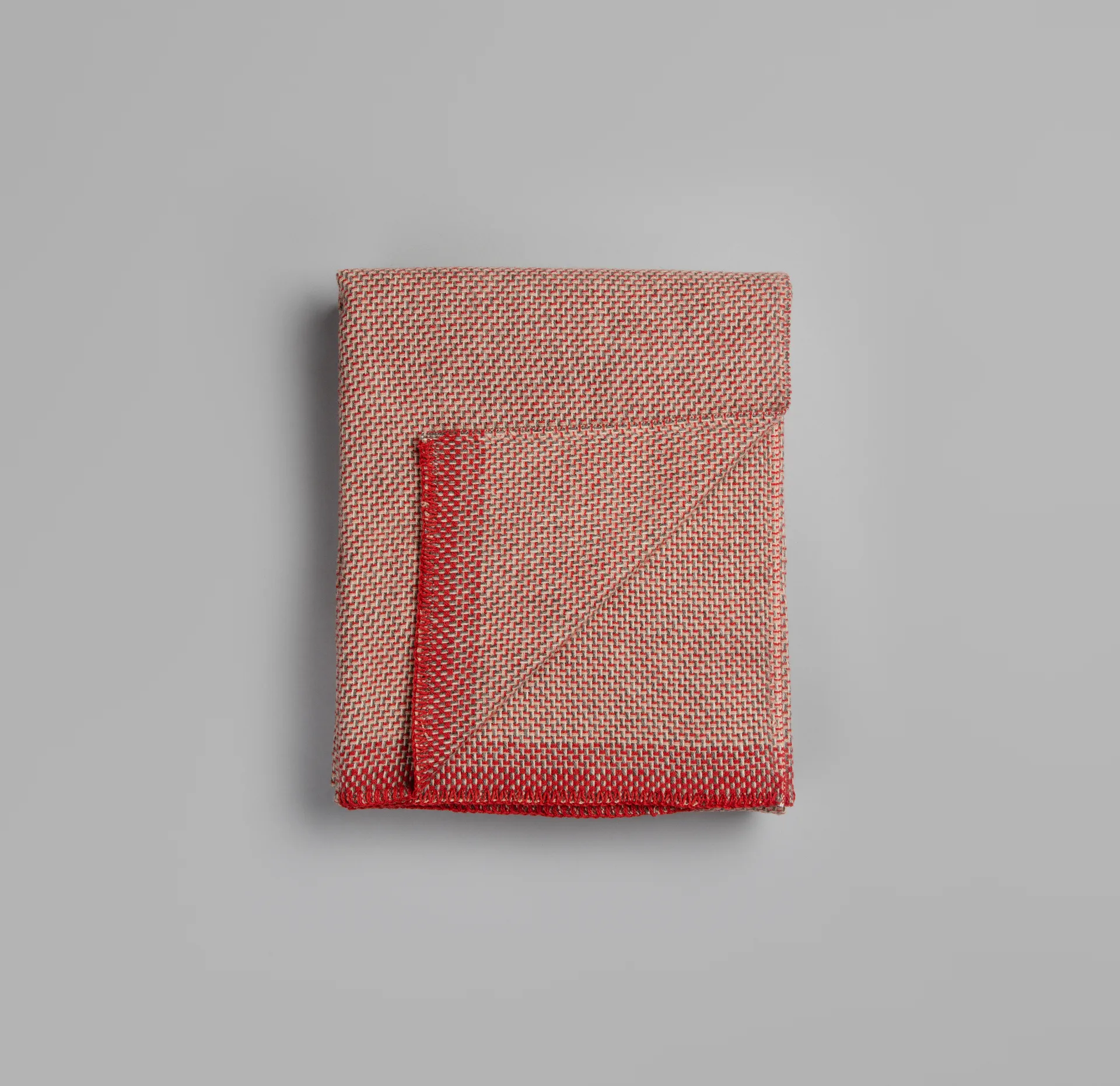 Plaid Una 150x200 cm, Light red Røros Tweed