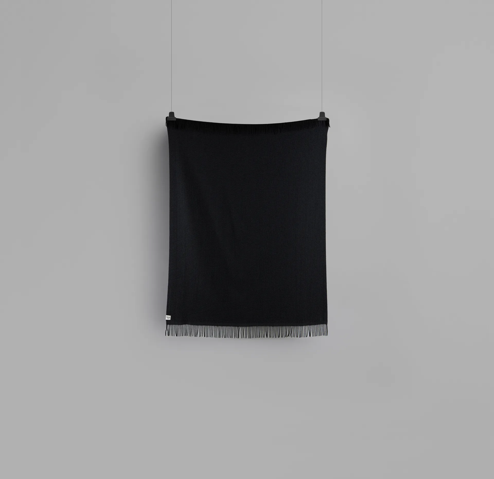 Plaid Vega 150x210 cm, Black Røros Tweed