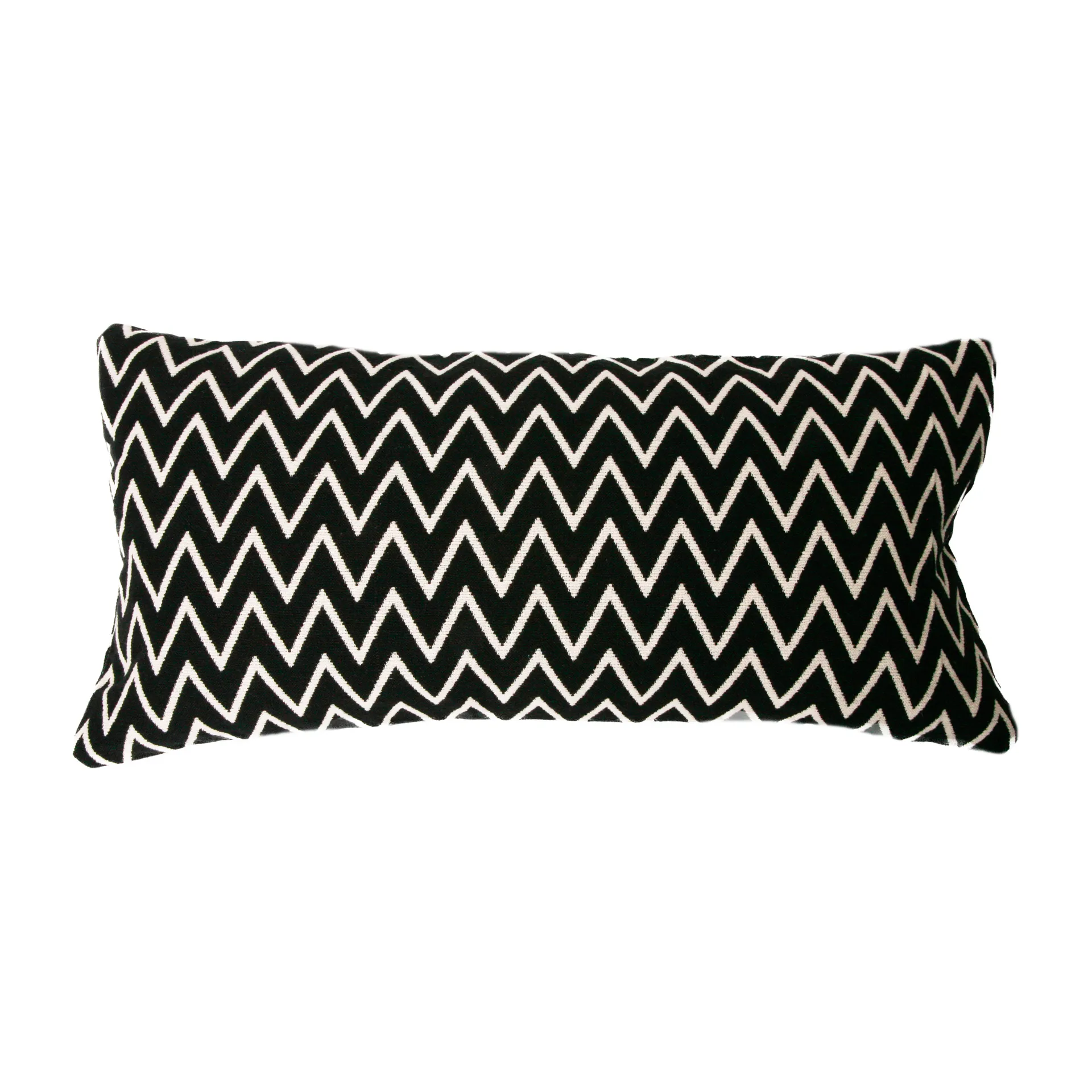 Housse de coussin Zigzag 30x60 cm, noir Ørskov