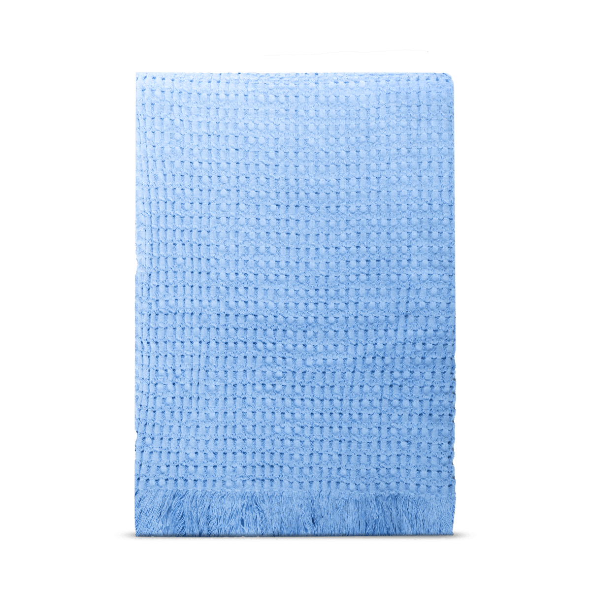 Rug Solid Couverture en coton Stockholm 130x180 cm Bleu millénaire