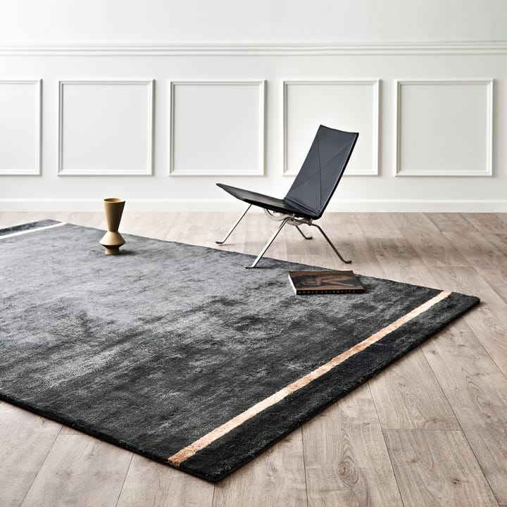 Tapis Bamboo Silk Lines 140x200cm - Deep Earth - Rug Solid