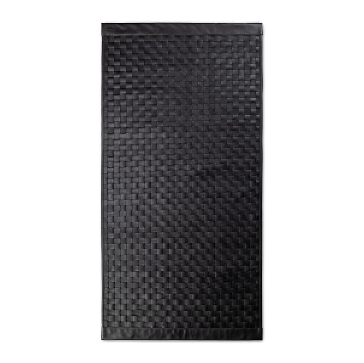 Tapis Calf Leather Tuscany 65x135cm - Matte Black - Rug Solid