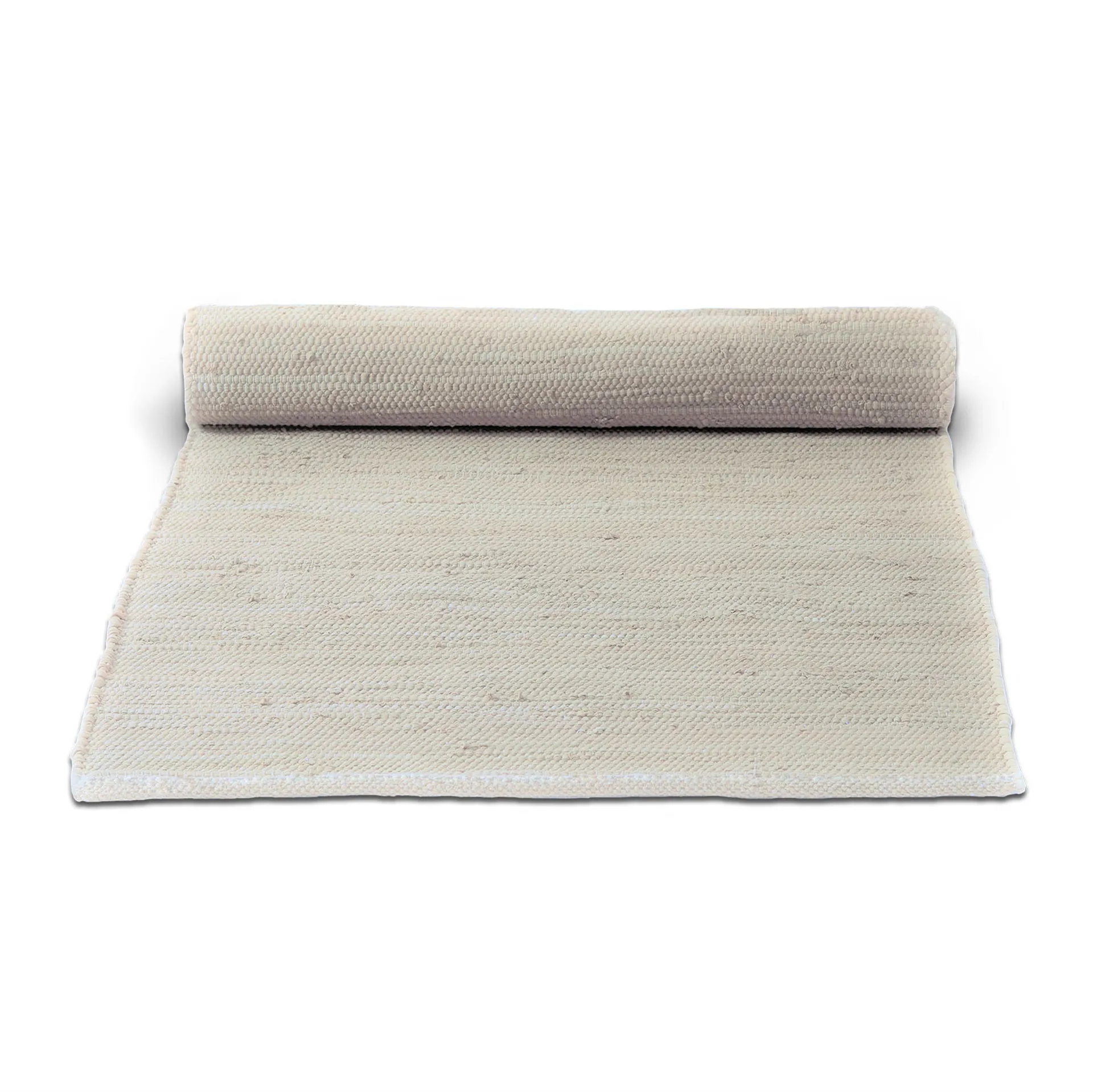 Tapis Cotton 140x200cm, desert white (blanc) Rug Solid