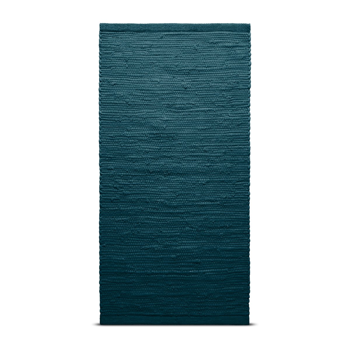 Rug Solid Tapis Cotton 140x200cm Petroleum (bleu pétrole)