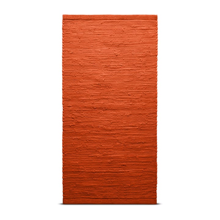 Tapis Cotton 140x200cm - Solar orange (orange) - Rug Solid