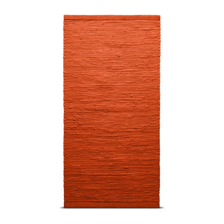 Tapis Cotton 140x200cm - Solar orange (orange) - Rug Solid