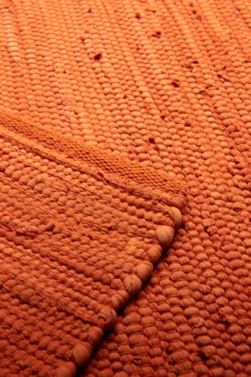 Tapis Cotton 140x200cm - Solar orange (orange) - Rug Solid