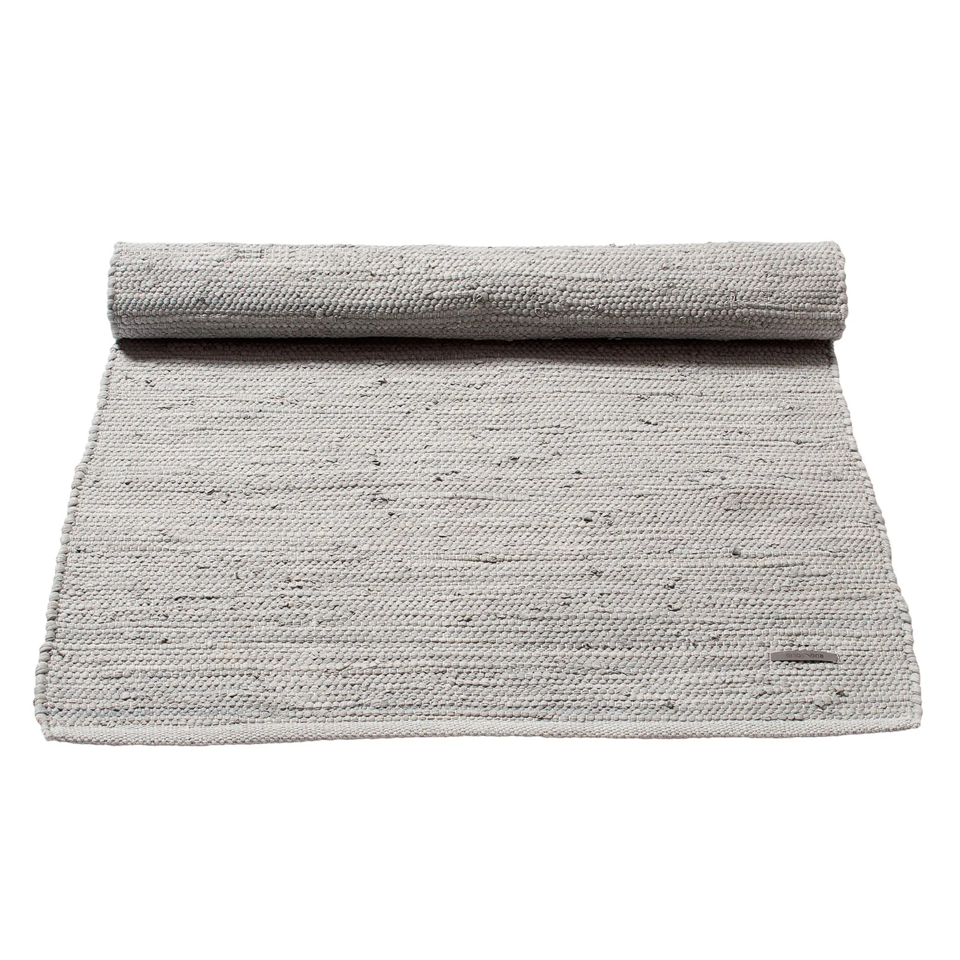 Tapis Cotton 170x240 cm, light grey (Gris clair) Rug Solid