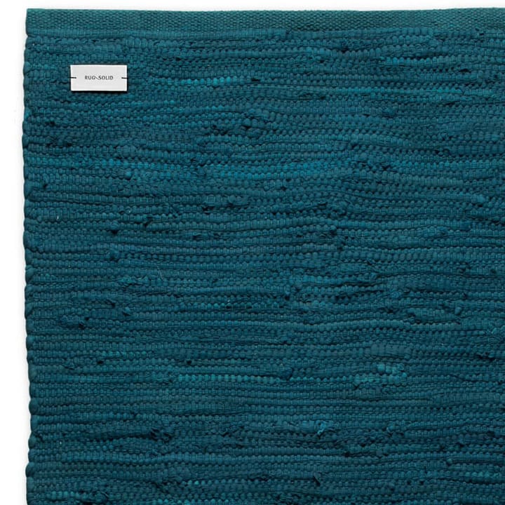 Tapis Cotton 170x240 cm, petroleum (bleu pétrole) Rug Solid
