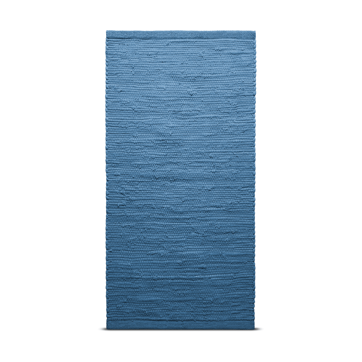 Rug Solid Tapis Cotton 60x90cm Pacific | Design Scandinave | Tapis en coton tissé | Bleu