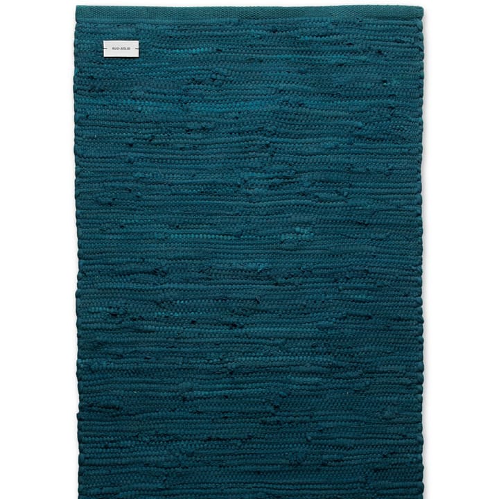 Tapis Cotton 60x90cm - Petroleum (bleu pétrole) - Rug Solid