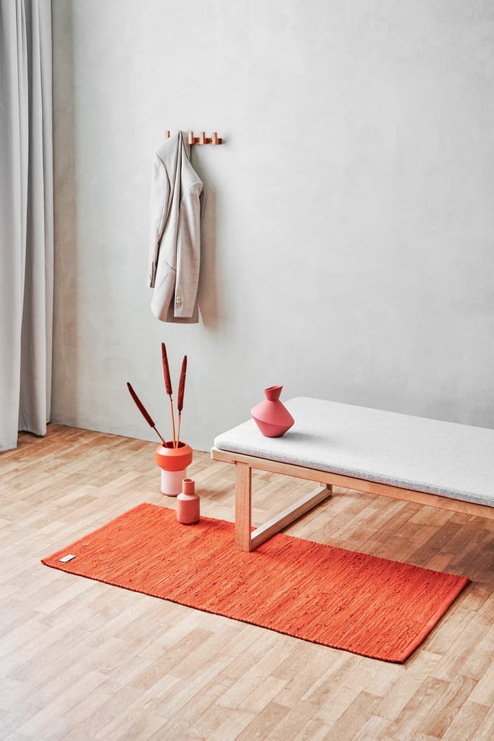 Tapis Cotton 65x135cm, Solar orange (orange) Rug Solid
