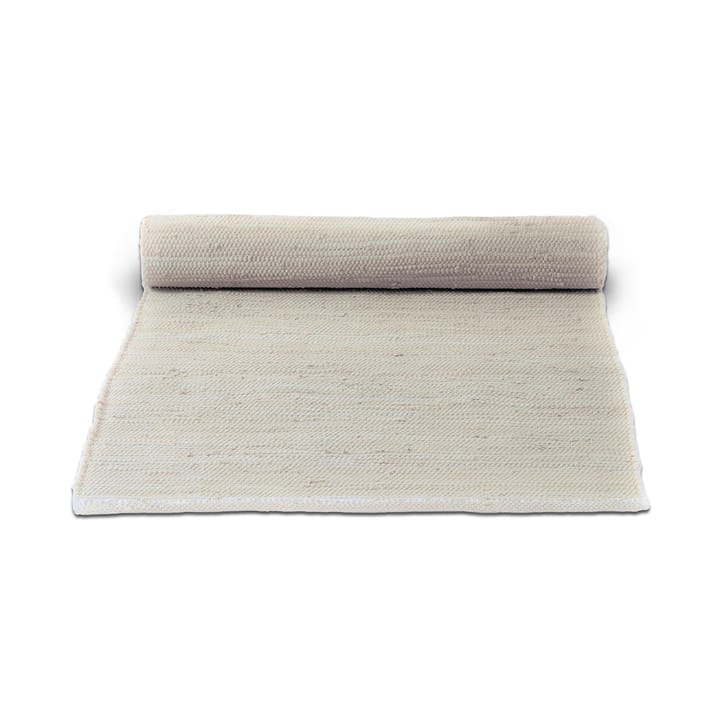 Tapis Cotton 75 x 200cm - desert white (blanc) - Rug Solid