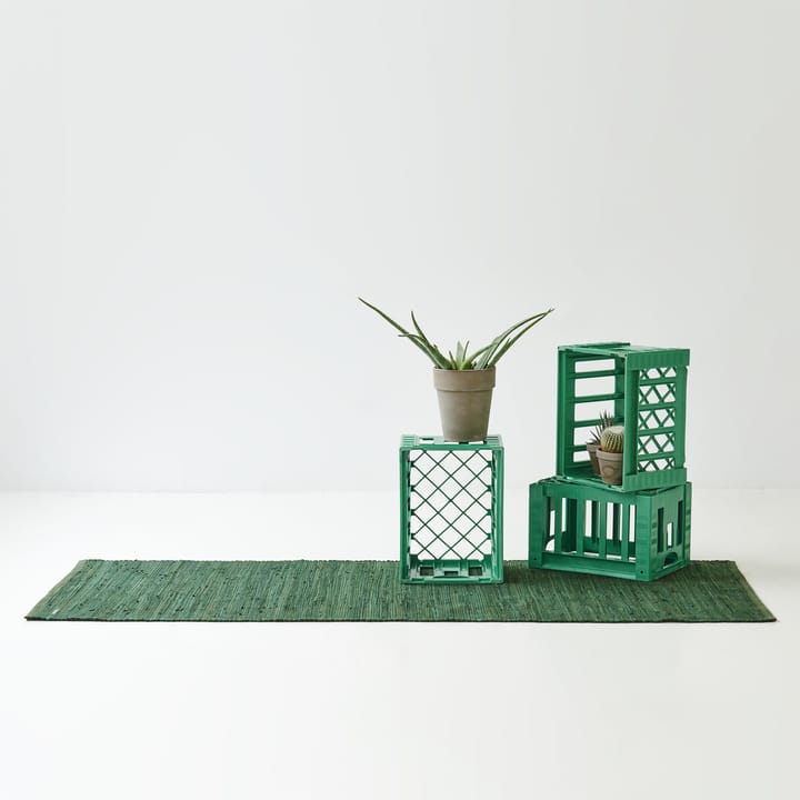 Tapis Cotton 75 x 200cm - guilty green (vert) - Rug Solid