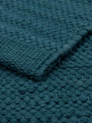 Tapis Cotton 75 x 200cm - Petroleum (bleu pétrole) - Rug Solid