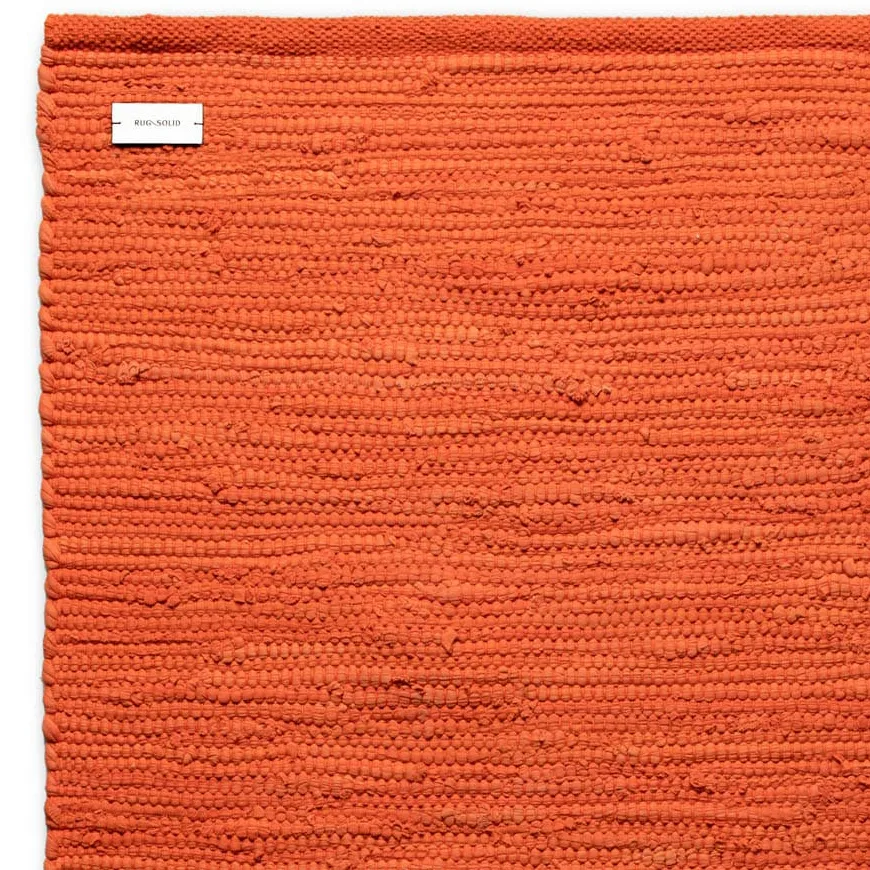 Tapis Cotton 75 x 200cm, Solar orange (orange) Rug Solid