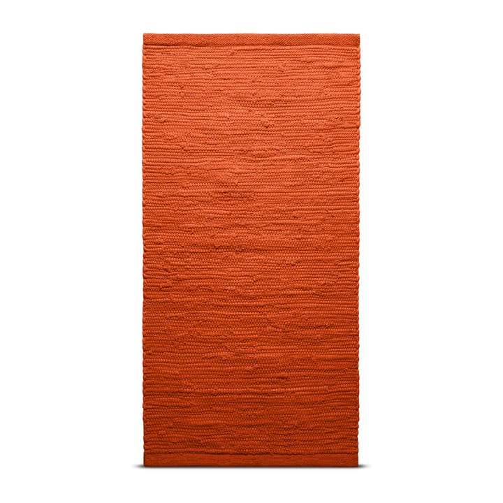 Tapis Cotton 75 x 200cm - Solar orange (orange) - Rug Solid