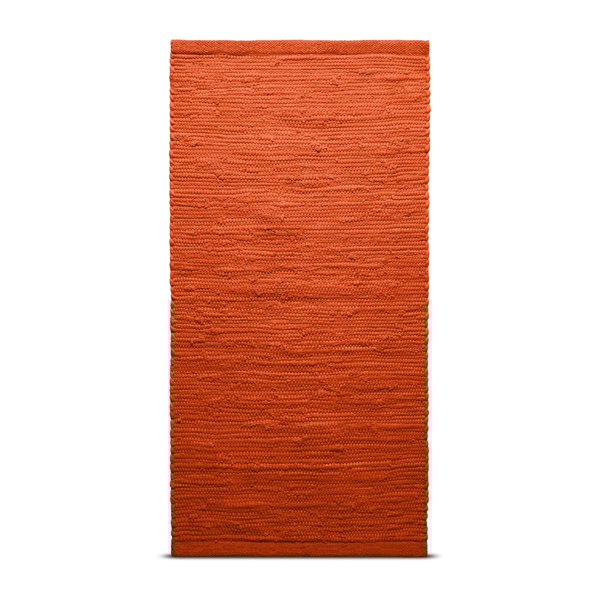 Rug Solid Tapis Cotton 75 x 200cm Solar orange (orange)