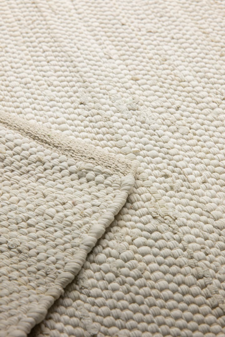 Tapis Cotton 75x300cm - desert white (blanc) - Rug Solid