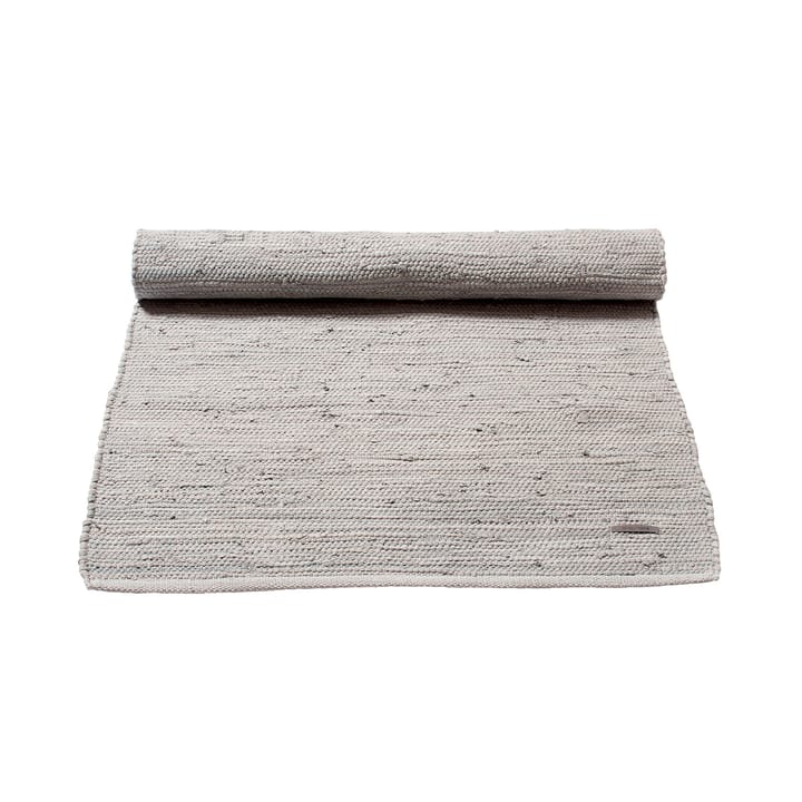 Tapis Cotton 75x300cm - light grey (Gris clair) - Rug Solid