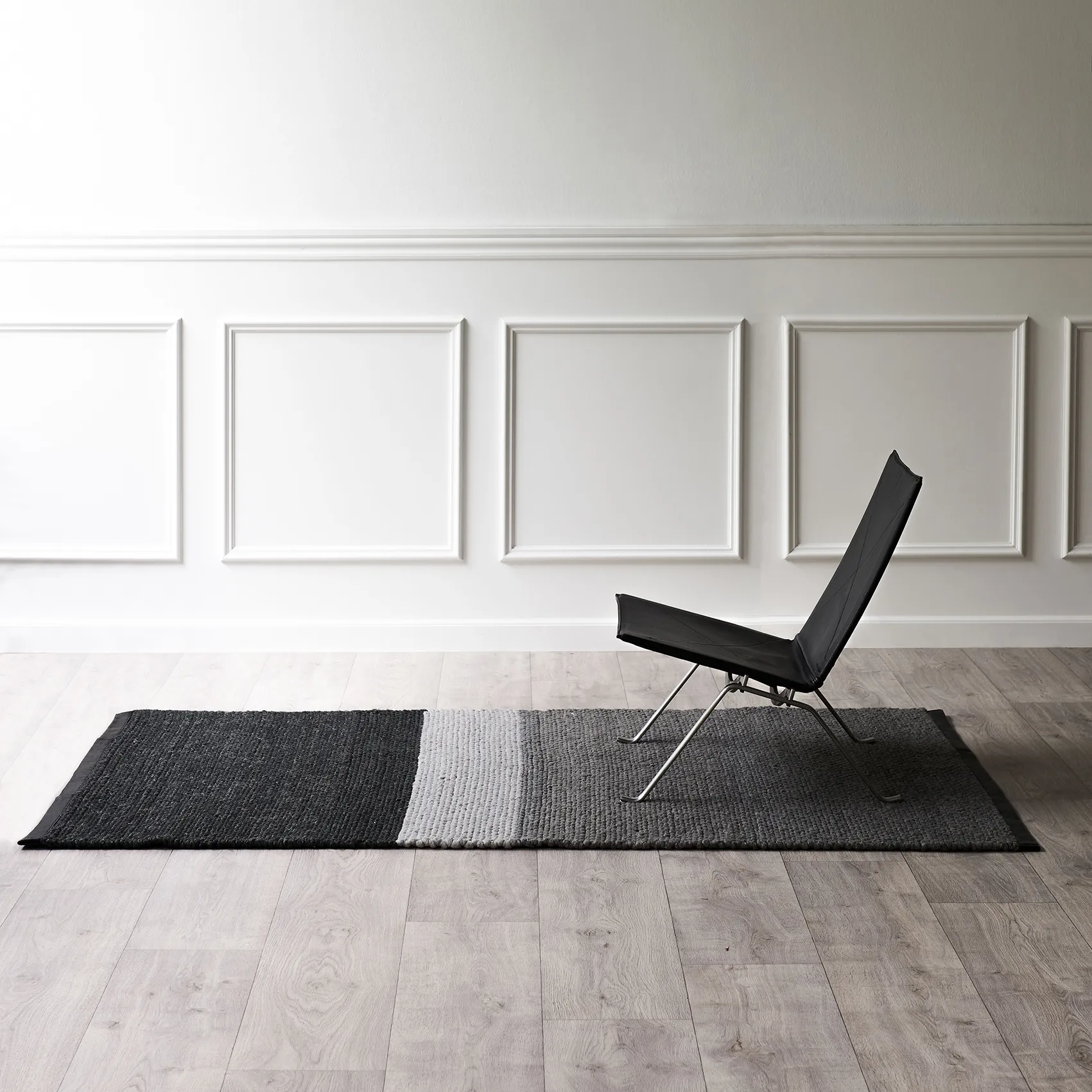 Tapis en laine Landscape 140x200cm, Gravel Rug Solid