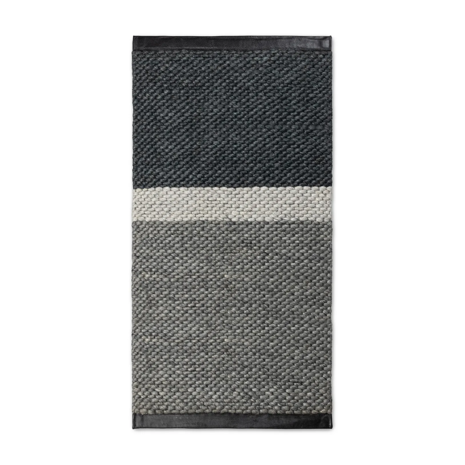 Tapis en laine Landscape 65x135cm, Gravel Rug Solid