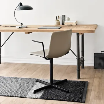 Tapis en laine Landscape 65x135cm - Gravel - Rug Solid