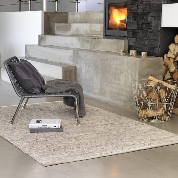 Tapis Leather 140x200cm - beige - Rug Solid