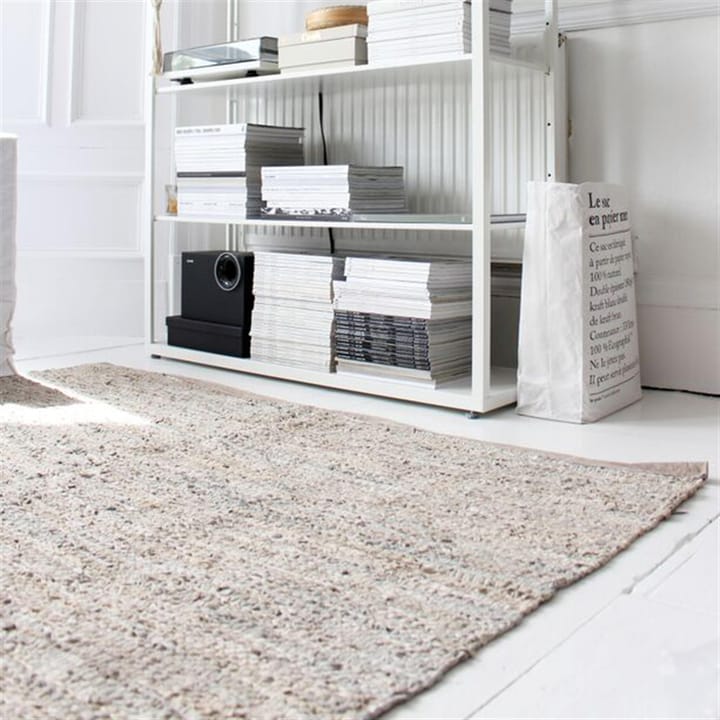 Tapis Leather 140x200cm, beige Rug Solid