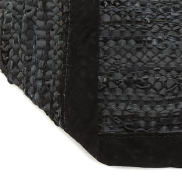 Tapis Leather 140x200cm - black (noir) - Rug Solid
