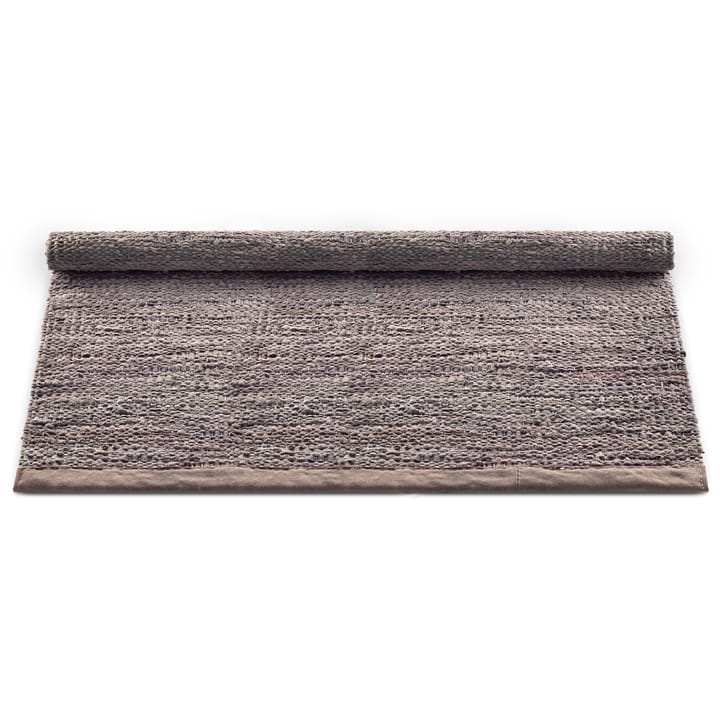 Tapis Leather 140x200cm, Wood (marron) Rug Solid