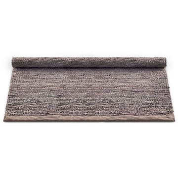 Tapis Leather 140x200cm - Wood (marron) - Rug Solid