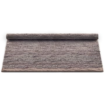 Tapis Leather 200x300cm - Wood (marron) - Rug Solid