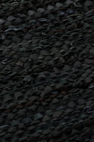 Tapis Leather 60x90cm - black (noir) - Rug Solid