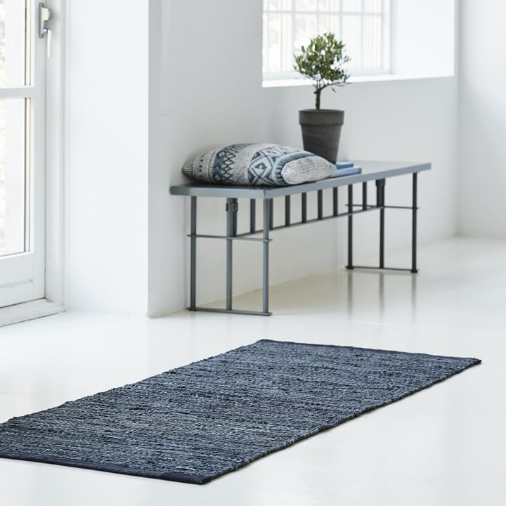 Tapis Leather 60x90cm - dark grey (gris foncé) - Rug Solid