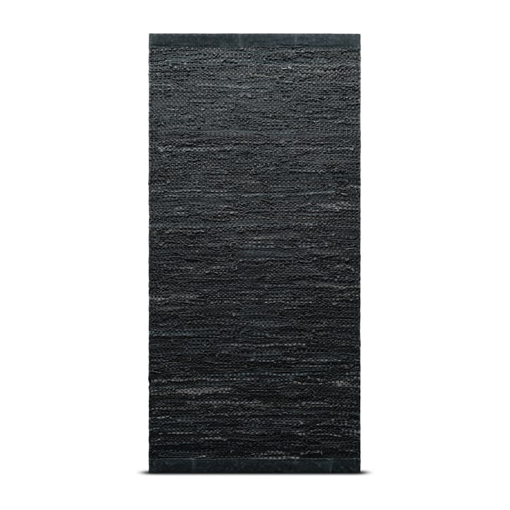 Tapis Leather 65x135cm - dark grey (gris foncé) - Rug Solid