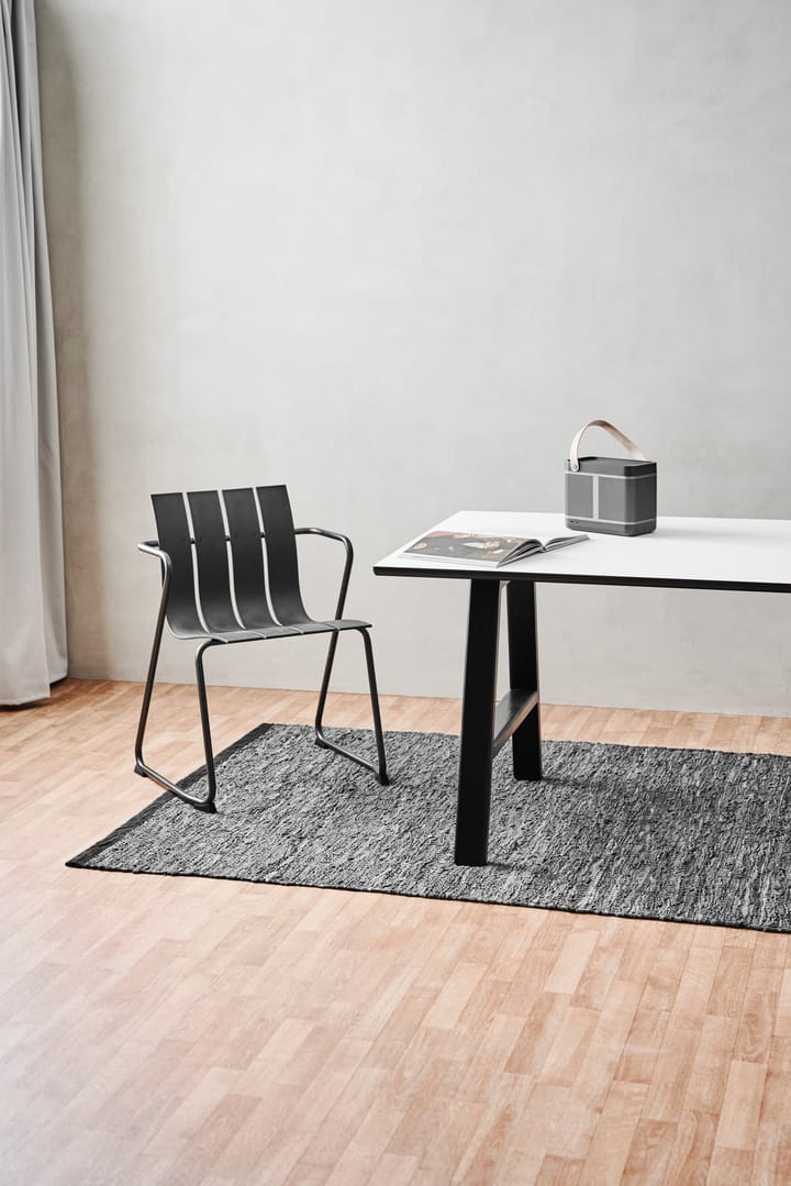 Tapis Leather 65x135cm, dark grey (gris foncé) Rug Solid