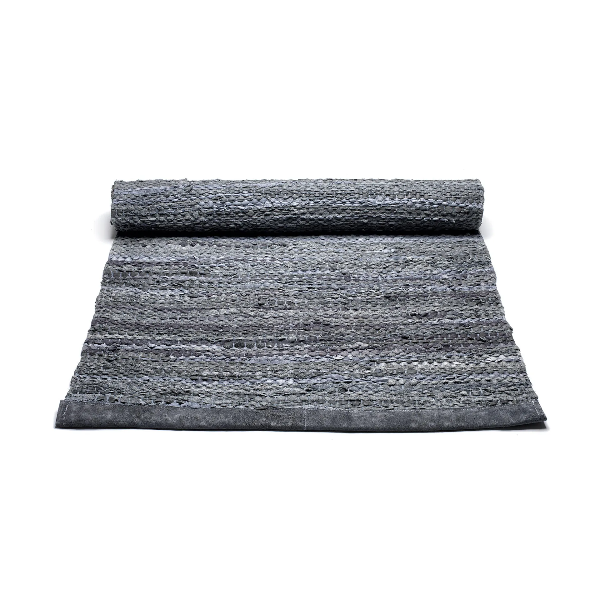 Tapis Leather 65x135cm, dark grey (gris foncé) Rug Solid